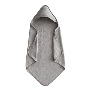Mushie Hooded Towel - Gray